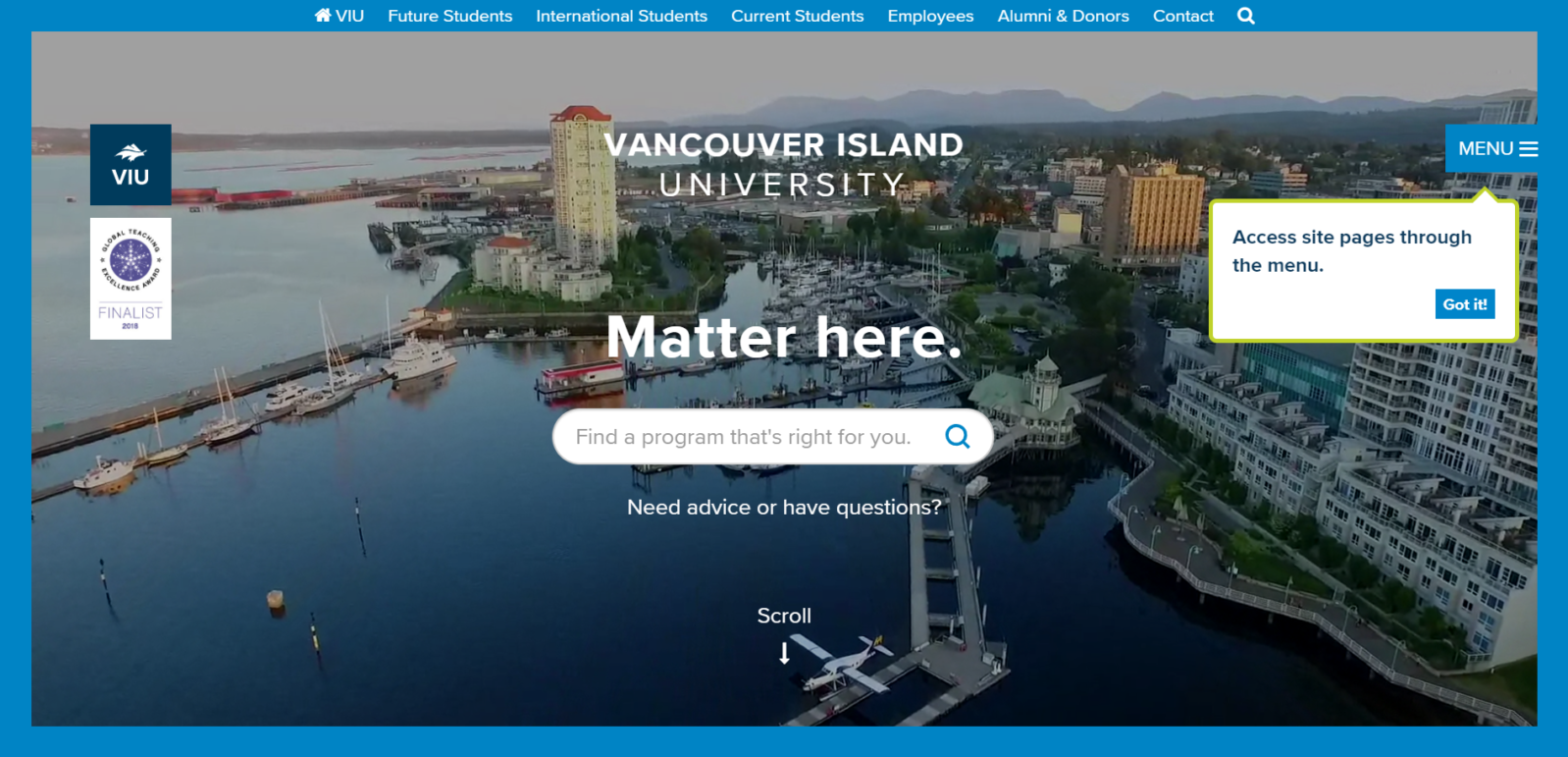 Vancouver Island University（バンクーバーアイランド大学）